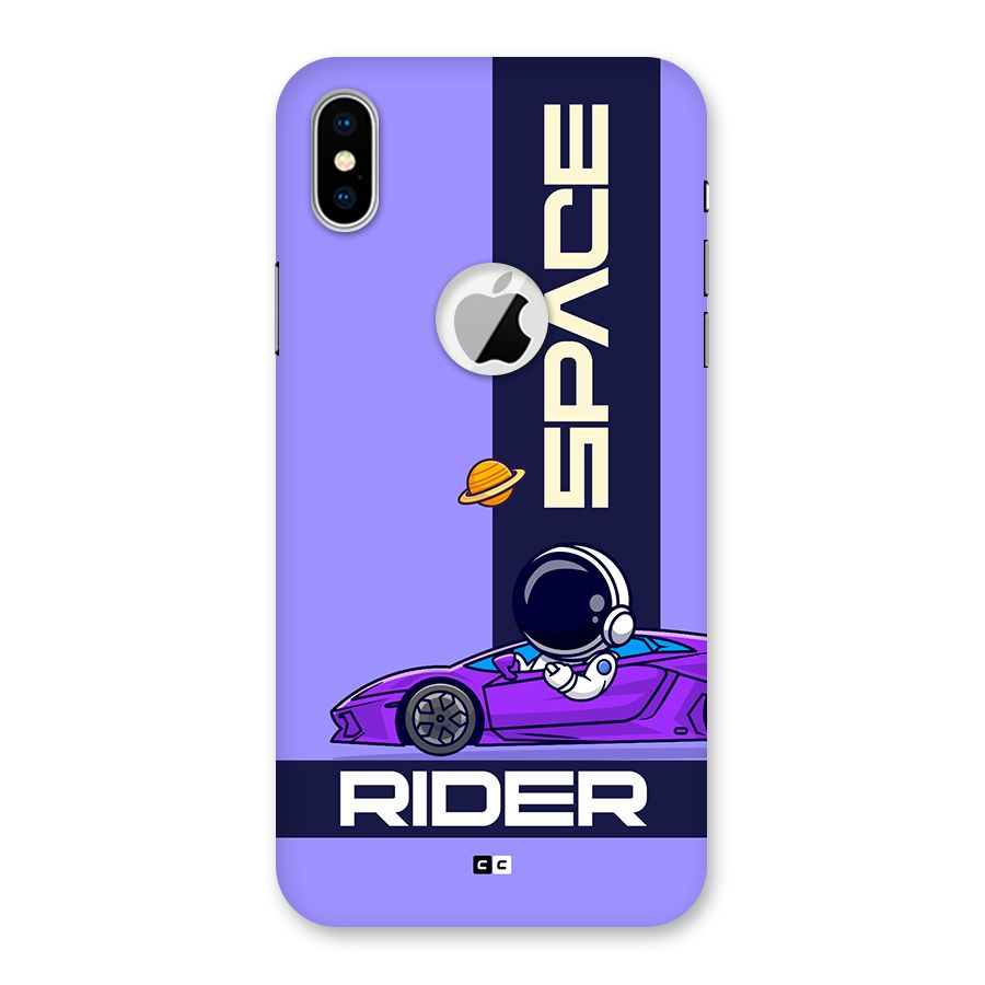 Space RIder Back Case for iPhone XS Logo Cut