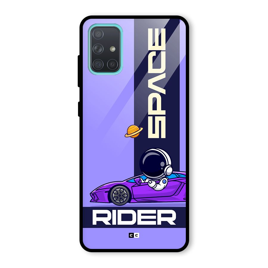 Space RIder Glass Back Case for Galaxy A71