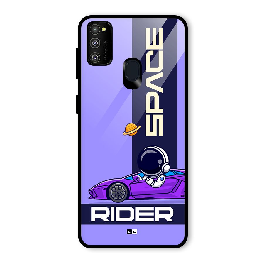 Space RIder Glass Back Case for Galaxy M30s