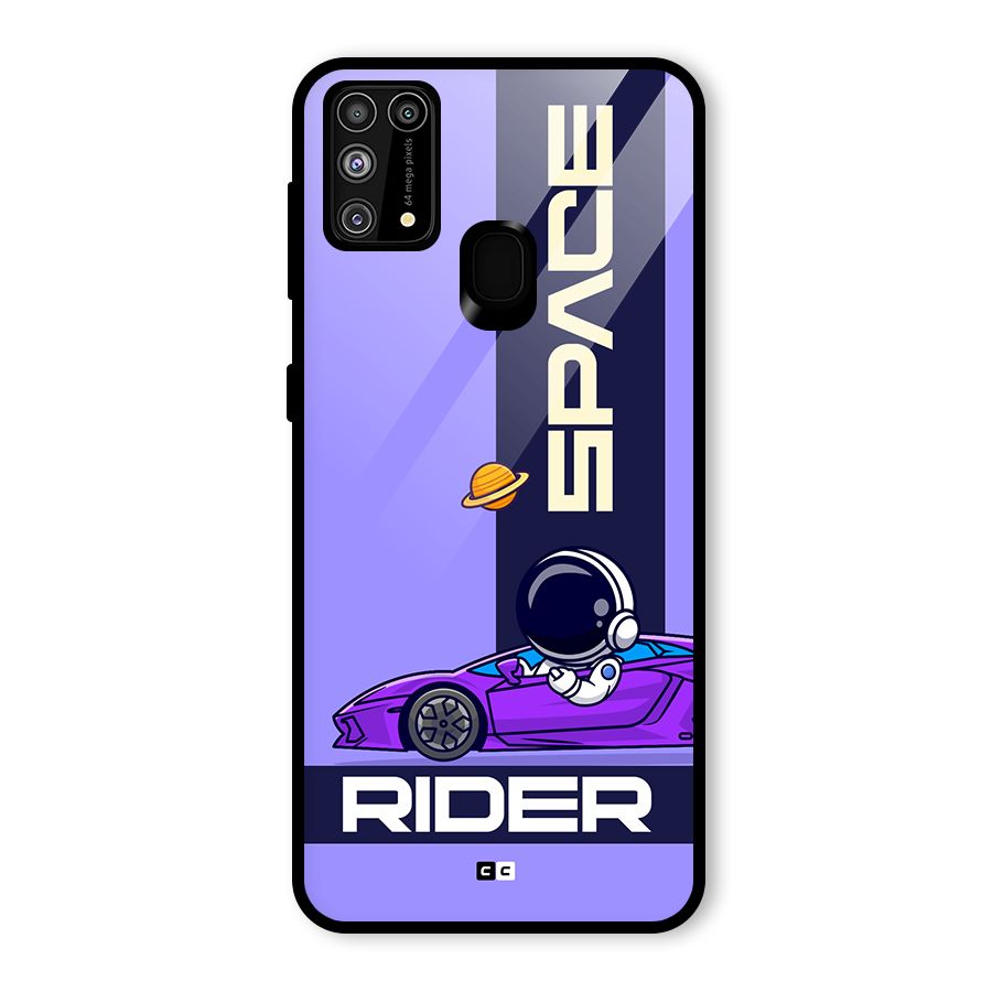 Space RIder Glass Back Case for Galaxy M31