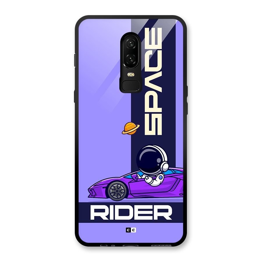 Space RIder Glass Back Case for OnePlus 6