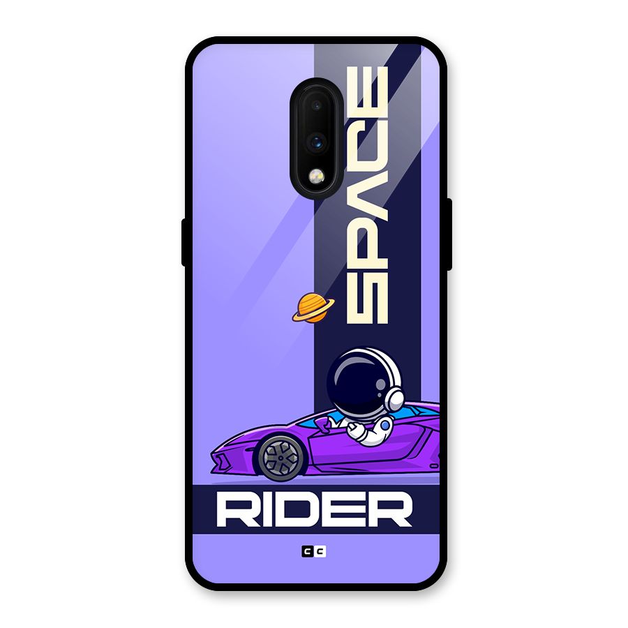 Space RIder Glass Back Case for OnePlus 7