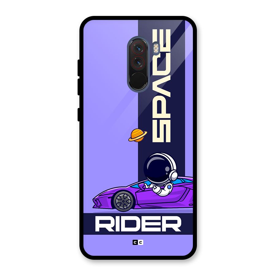 Space RIder Glass Back Case for Poco F1