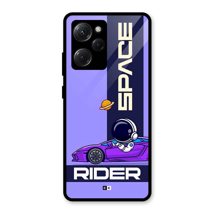 Space RIder Glass Back Case for Poco X5 Pro
