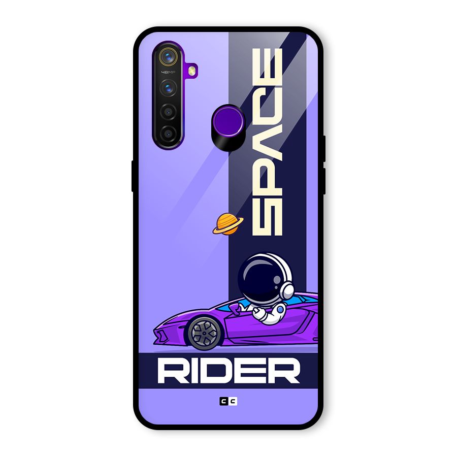 Space RIder Glass Back Case for Realme 5 Pro