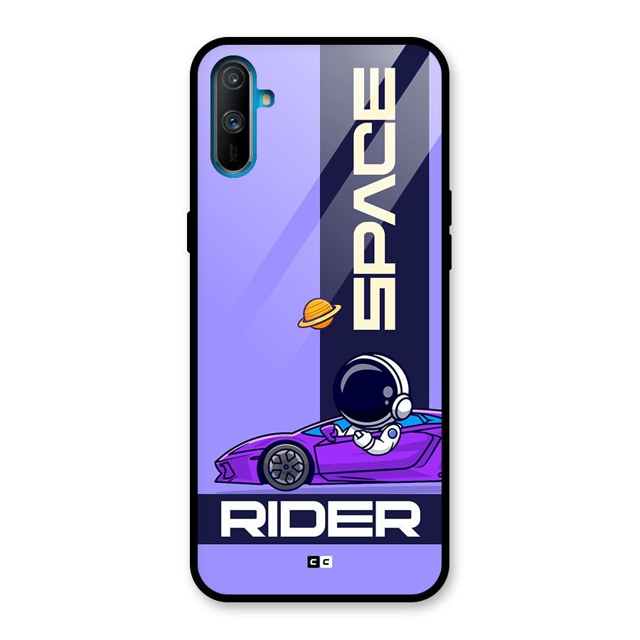Space RIder Glass Back Case for Realme C3