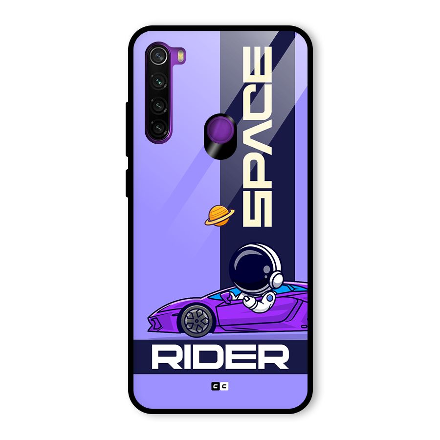 Space RIder Glass Back Case for Redmi Note 8