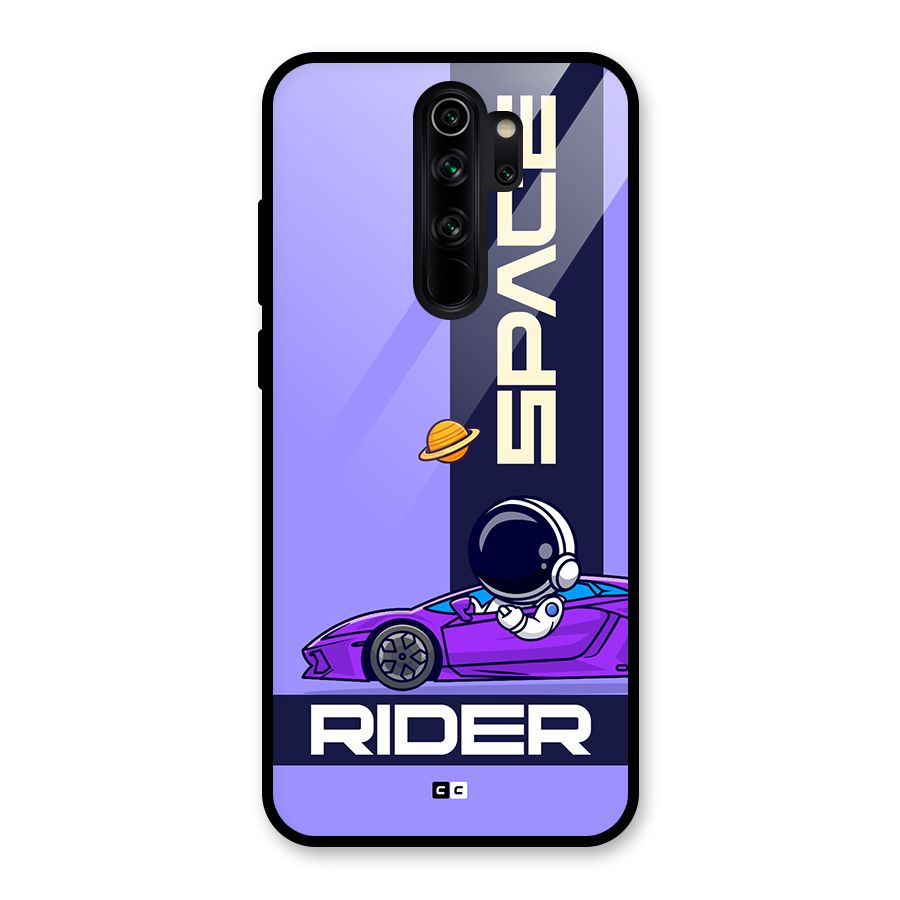 Space RIder Glass Back Case for Redmi Note 8 Pro