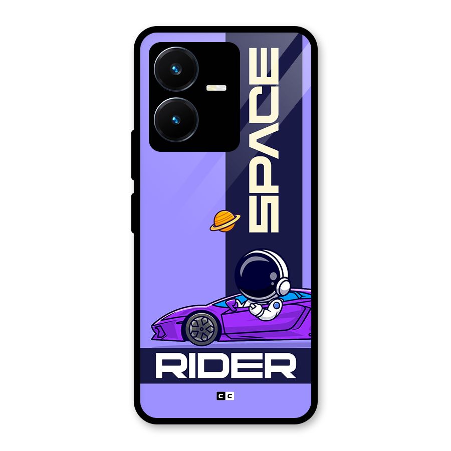 Space RIder Glass Back Case for Vivo Y22s