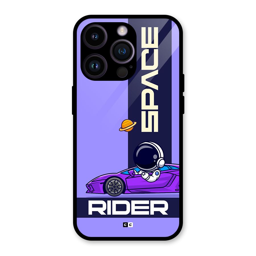 Space RIder Glass Back Case for iPhone 14 Pro