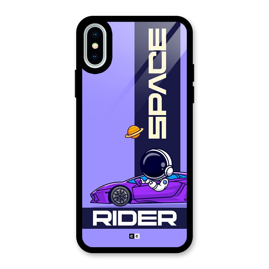Space RIder Glass Back Case for iPhone XS