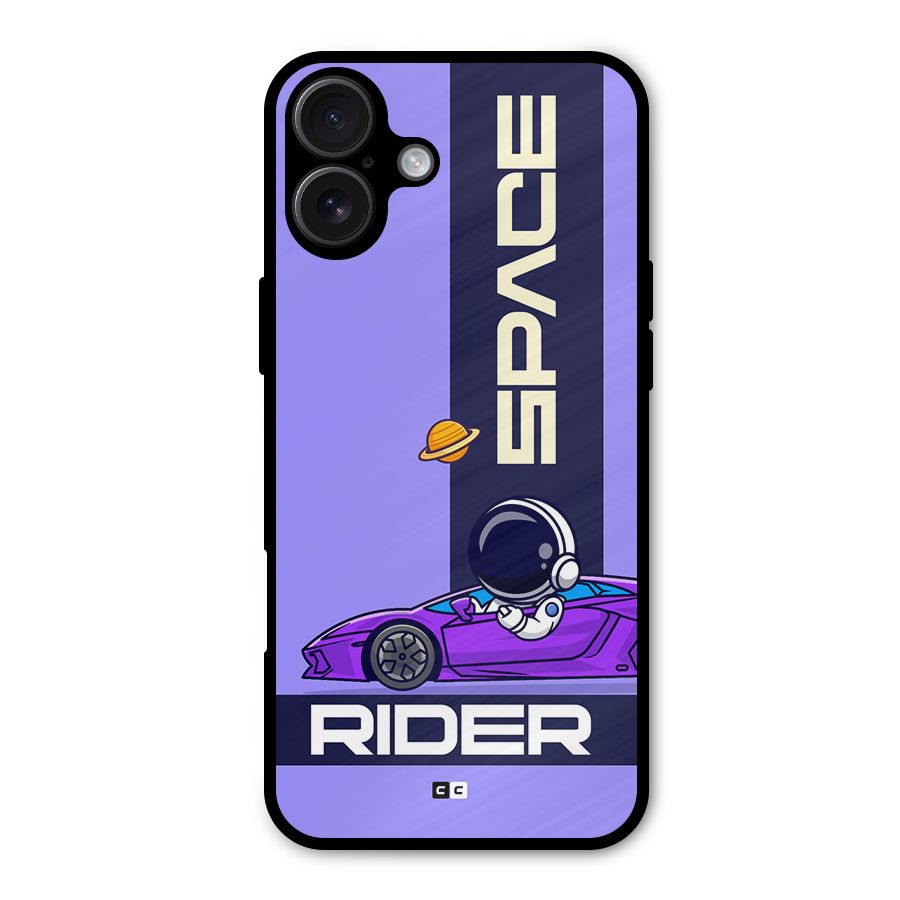 Space RIder Metal Back Case for iPhone 16 Plus