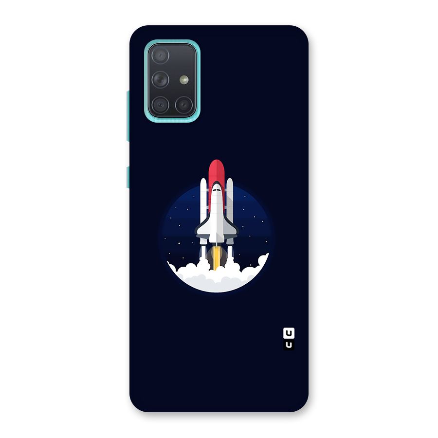 Space Rocket Minimal Back Case for Galaxy A71