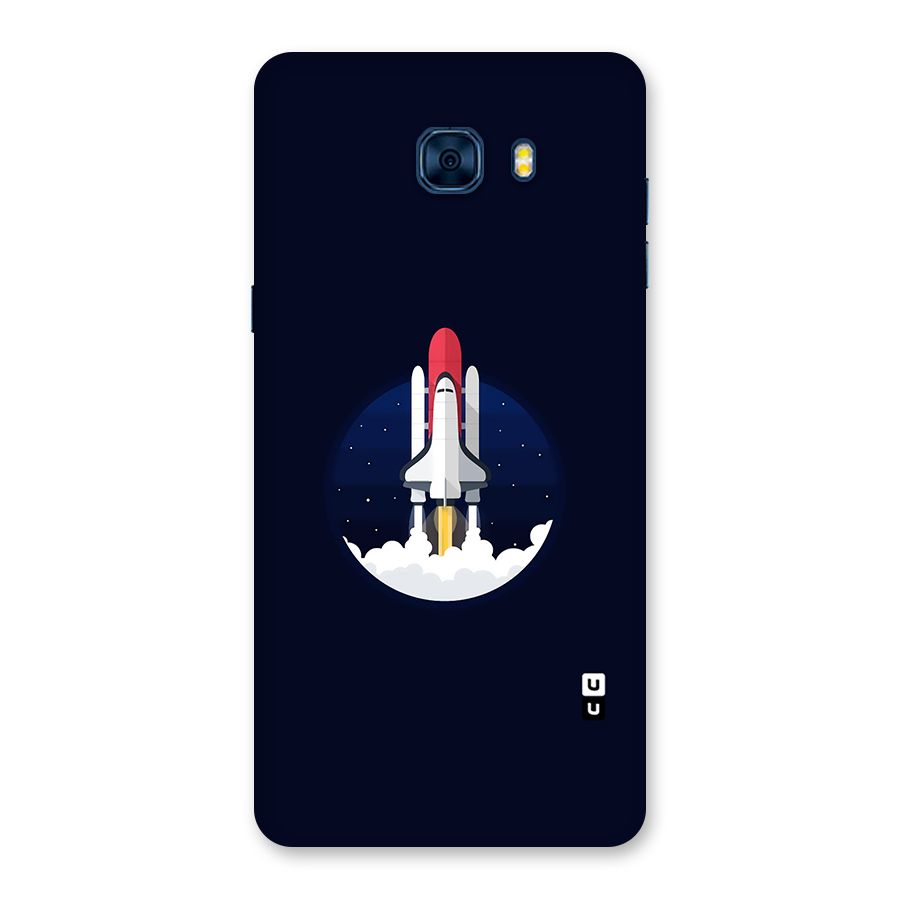 Space Rocket Minimal Back Case for Galaxy C7 Pro