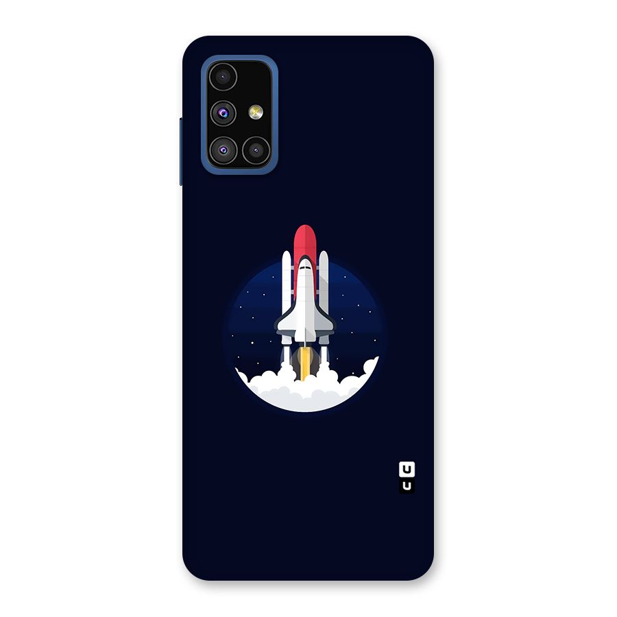 Space Rocket Minimal Back Case for Galaxy M51