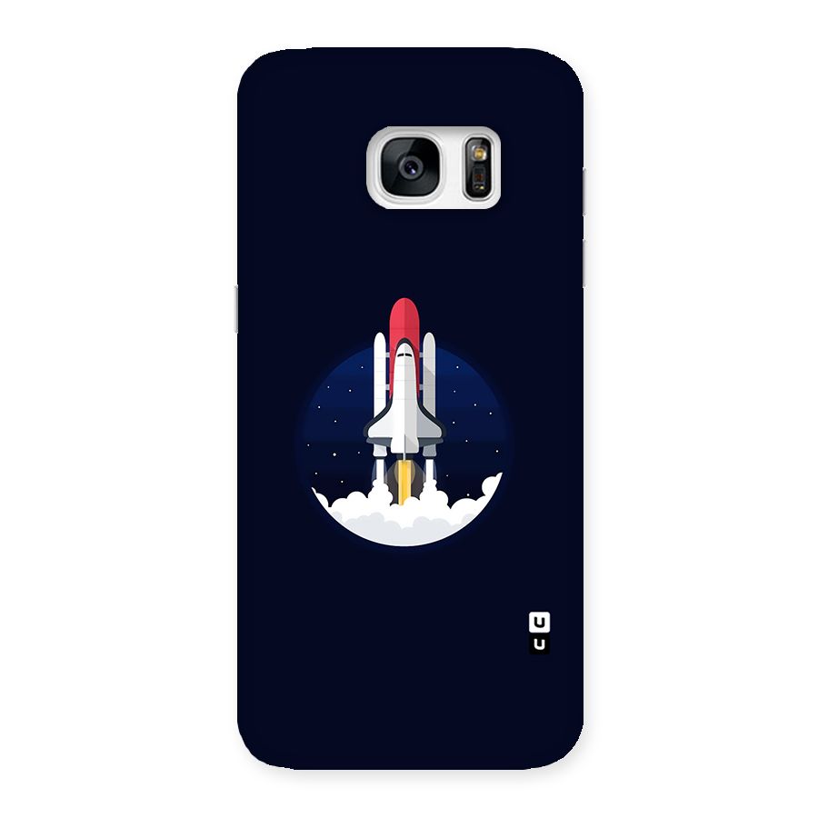 Space Rocket Minimal Back Case for Galaxy S7 Edge