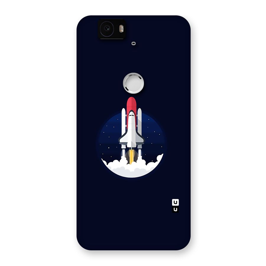 Space Rocket Minimal Back Case for Google Nexus-6P