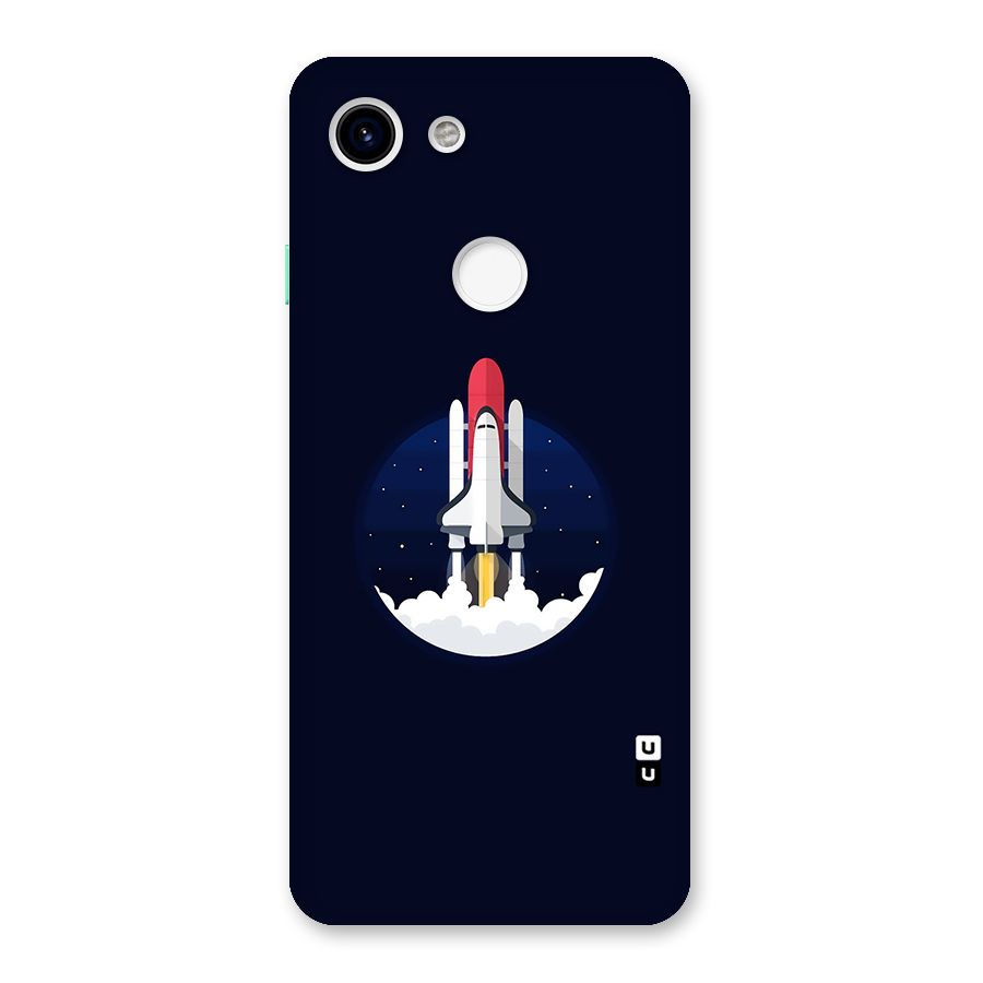 Space Rocket Minimal Back Case for Google Pixel 3