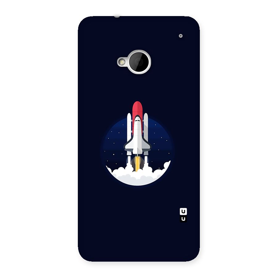 Space Rocket Minimal Back Case for HTC One M7
