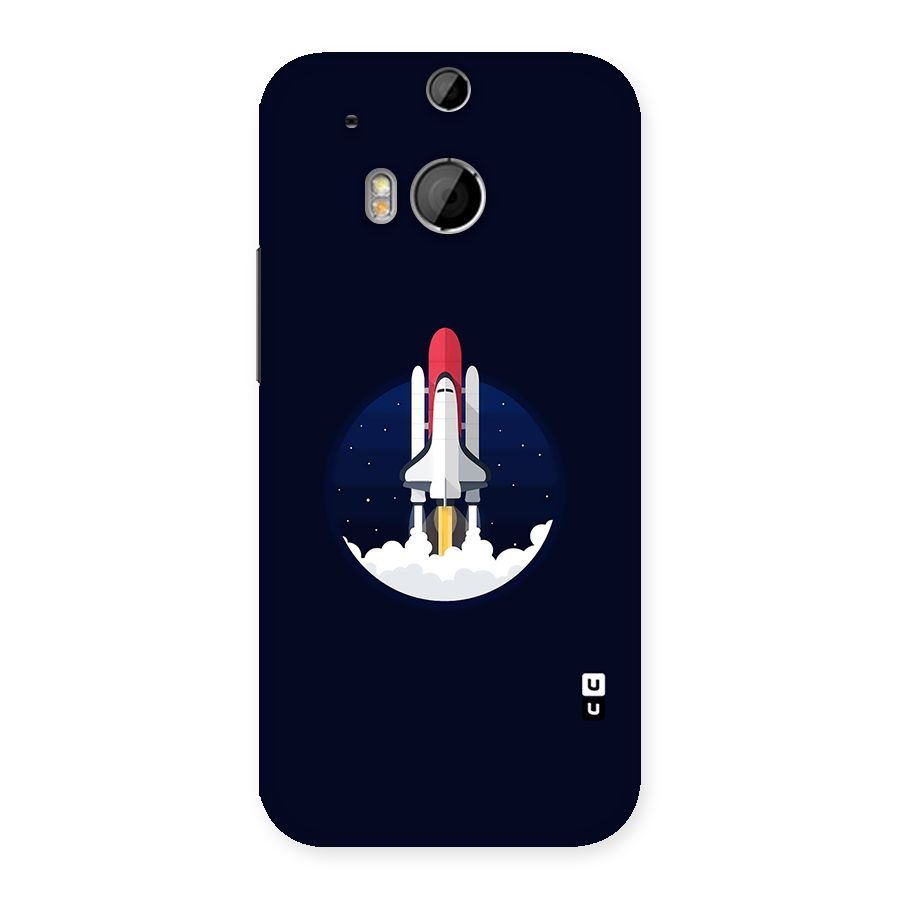 Space Rocket Minimal Back Case for HTC One M8