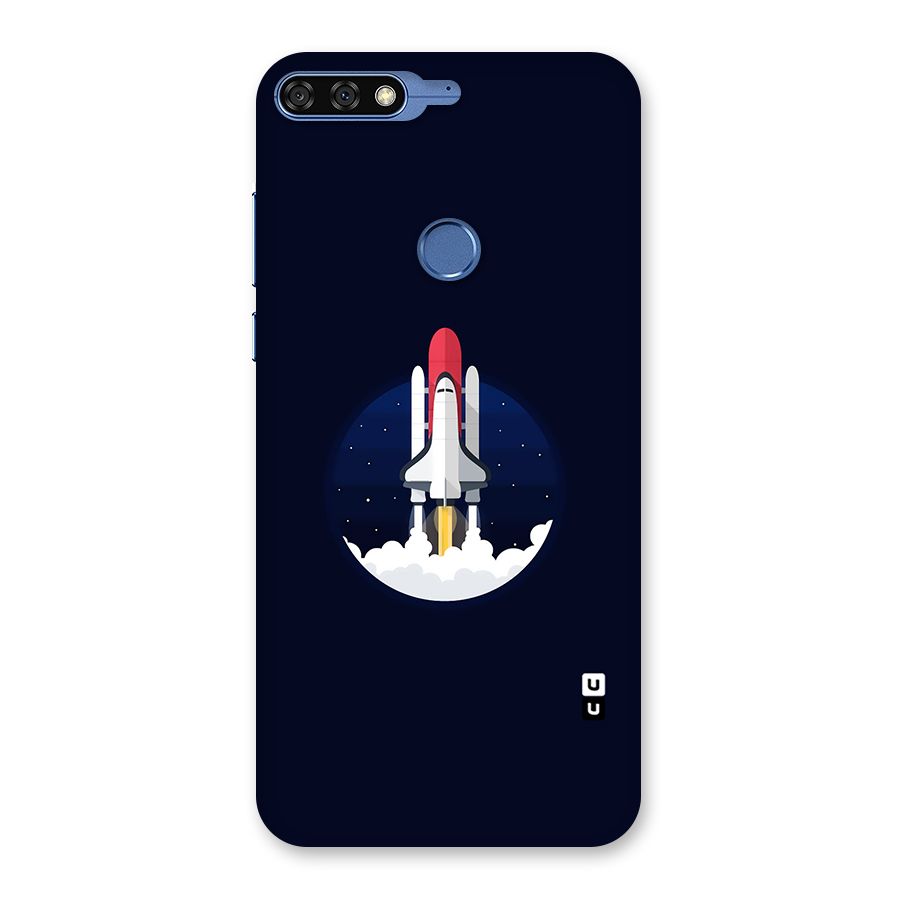 Space Rocket Minimal Back Case for Honor 7C