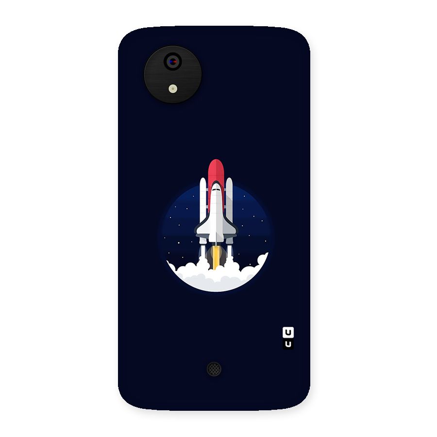 Space Rocket Minimal Back Case for Micromax Canvas A1