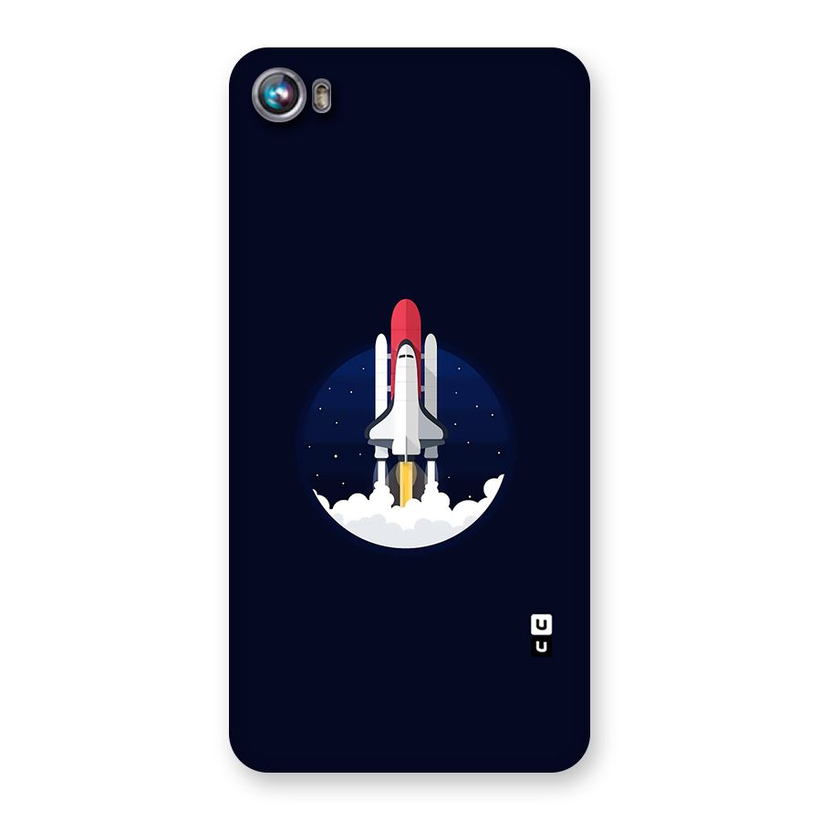 Space Rocket Minimal Back Case for Micromax Canvas Fire 4 A107