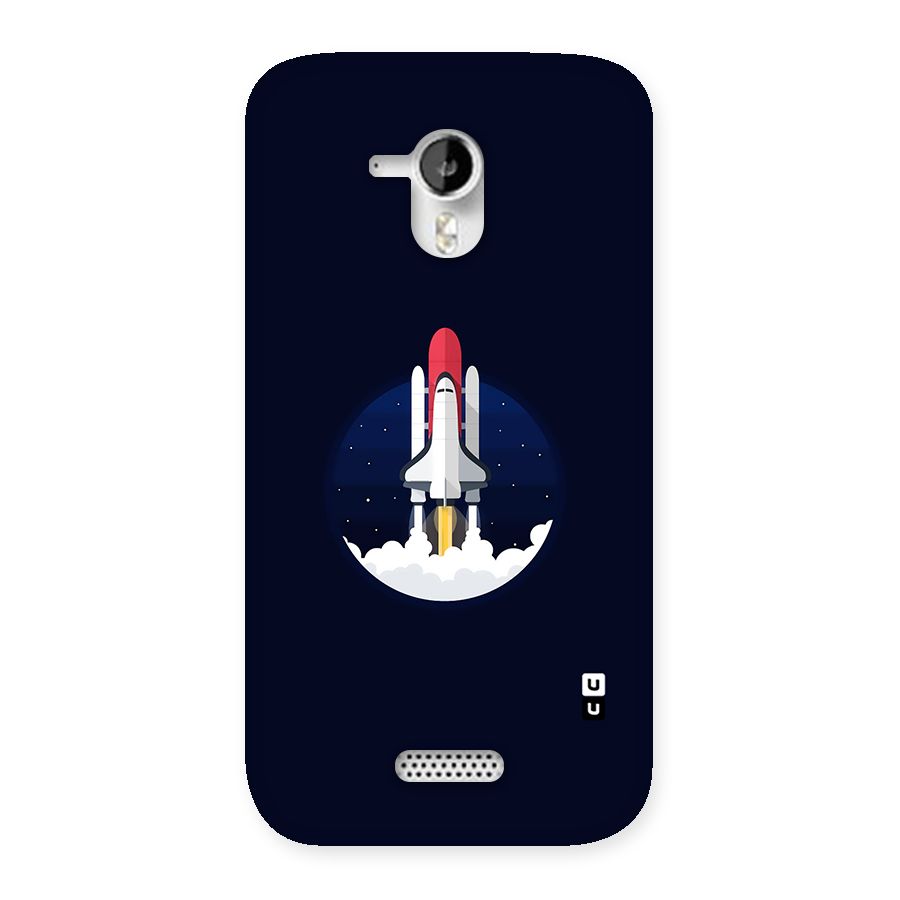 Space Rocket Minimal Back Case for Micromax Canvas HD A116