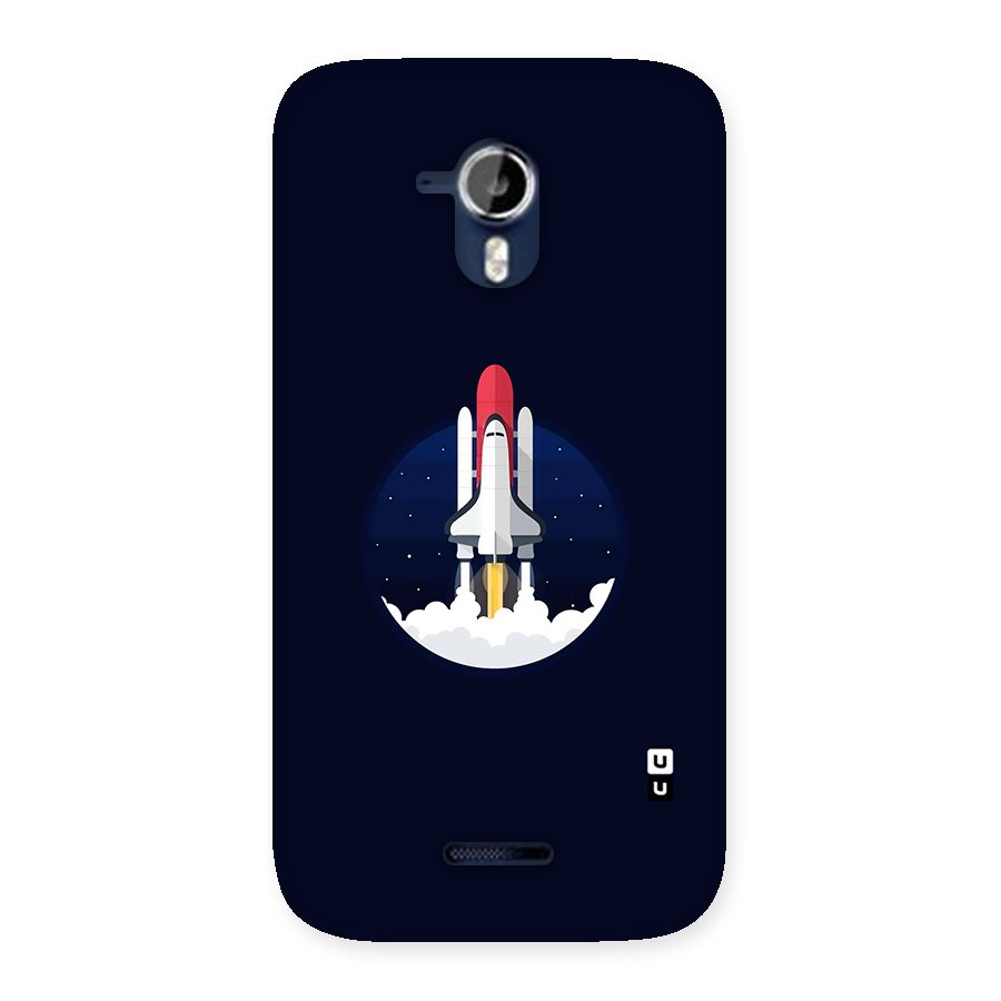 Space Rocket Minimal Back Case for Micromax Canvas Magnus A117