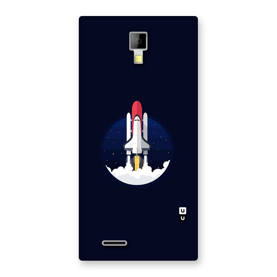 Space Rocket Minimal Back Case for Micromax Canvas Xpress A99