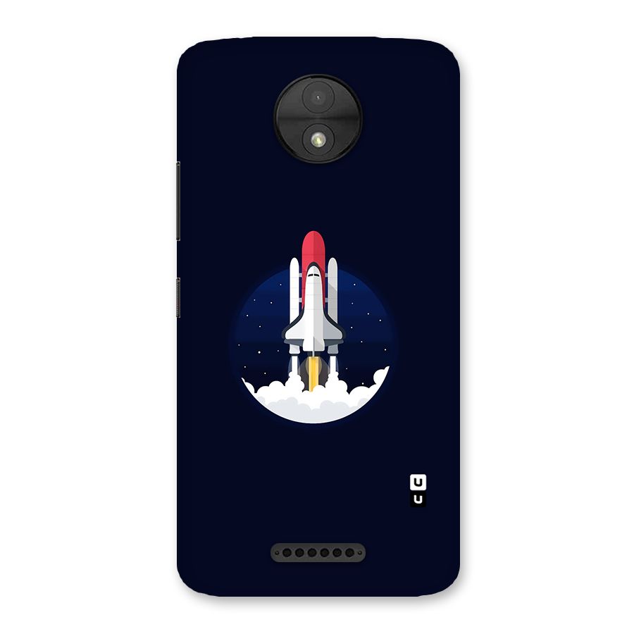 Space Rocket Minimal Back Case for Moto C