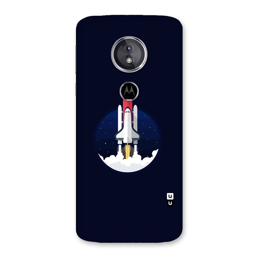 Space Rocket Minimal Back Case for Moto E5