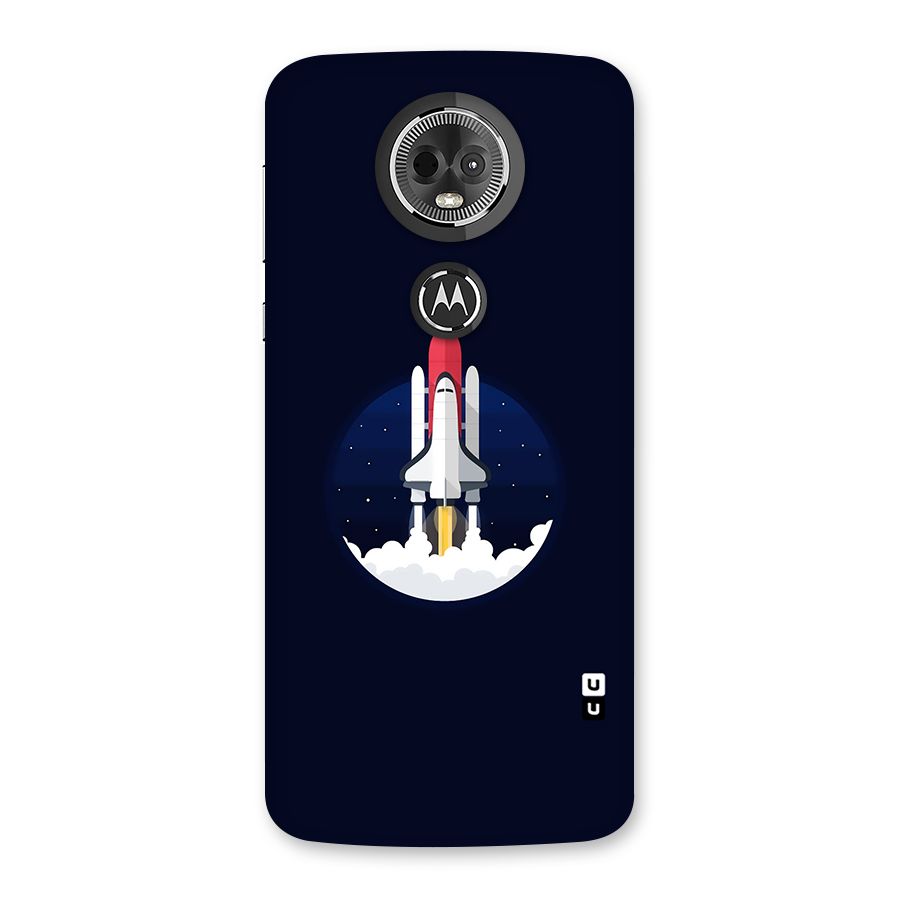 Space Rocket Minimal Back Case for Moto E5 Plus