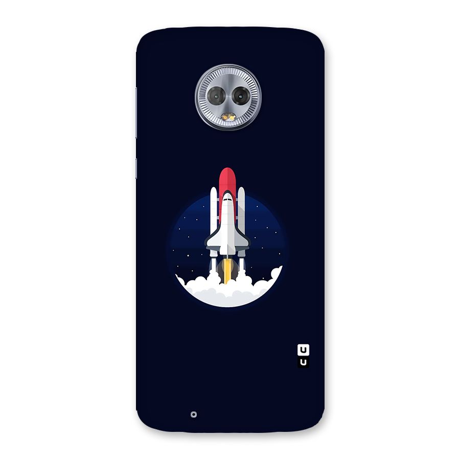 Space Rocket Minimal Back Case for Moto G6