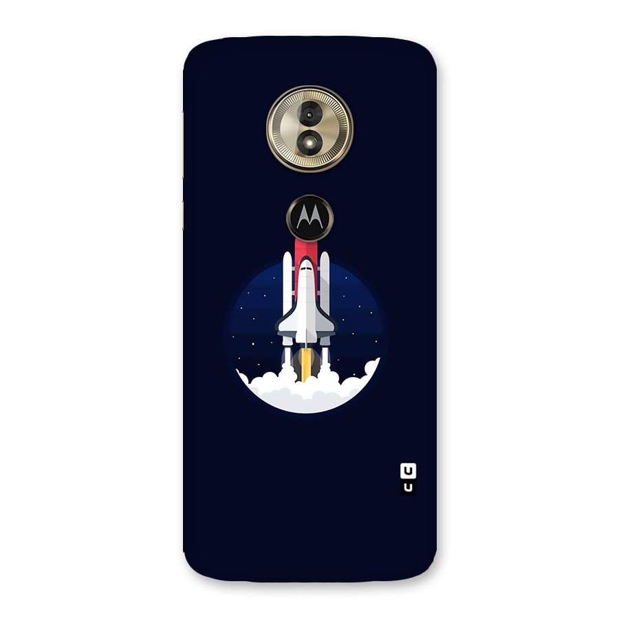 Space Rocket Minimal Back Case for Moto G6 Play