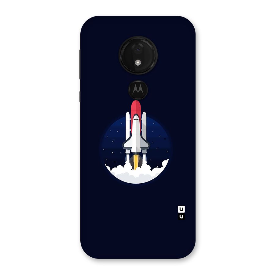 Space Rocket Minimal Back Case for Moto G7 Power