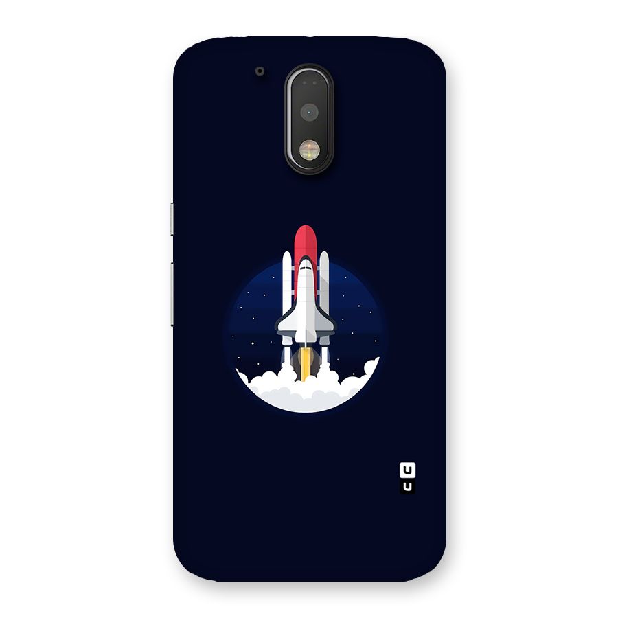 Space Rocket Minimal Back Case for Motorola Moto G4 Plus