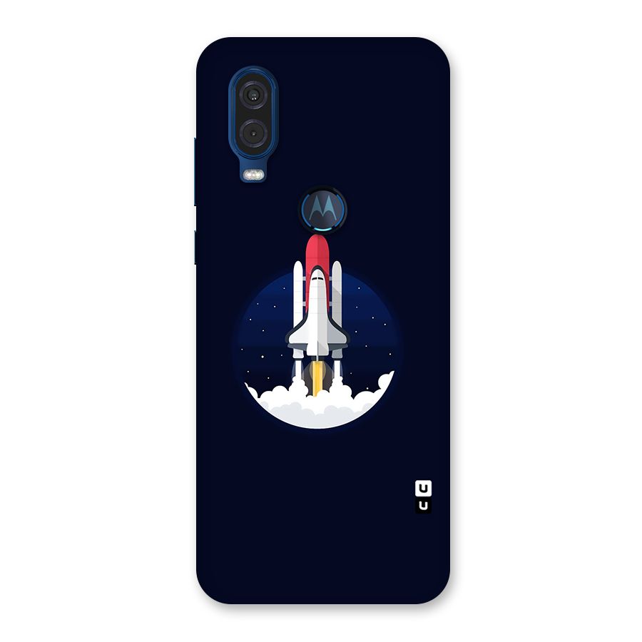 Space Rocket Minimal Back Case for Motorola One Vision