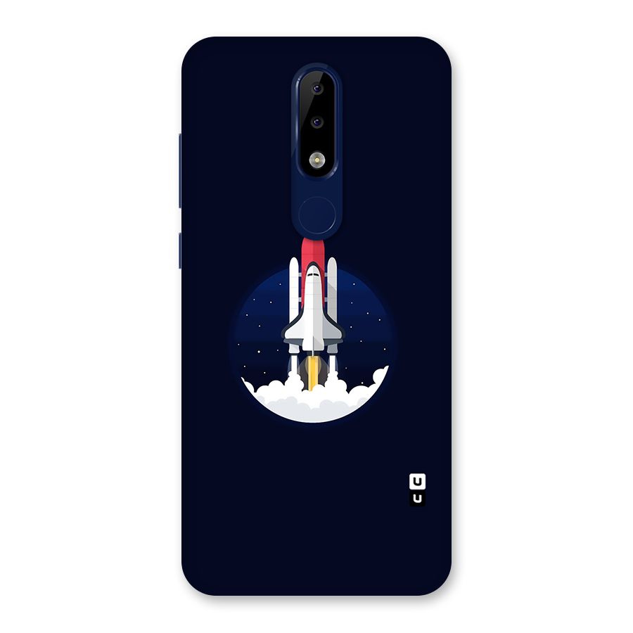 Space Rocket Minimal Back Case for Nokia 5.1 Plus