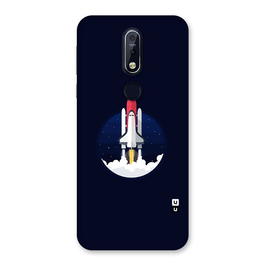 Space Rocket Minimal Back Case for Nokia 7.1