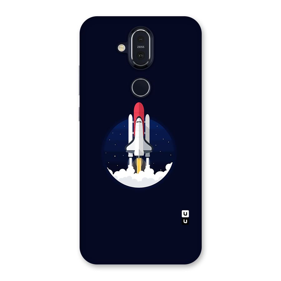 Space Rocket Minimal Back Case for Nokia 8.1