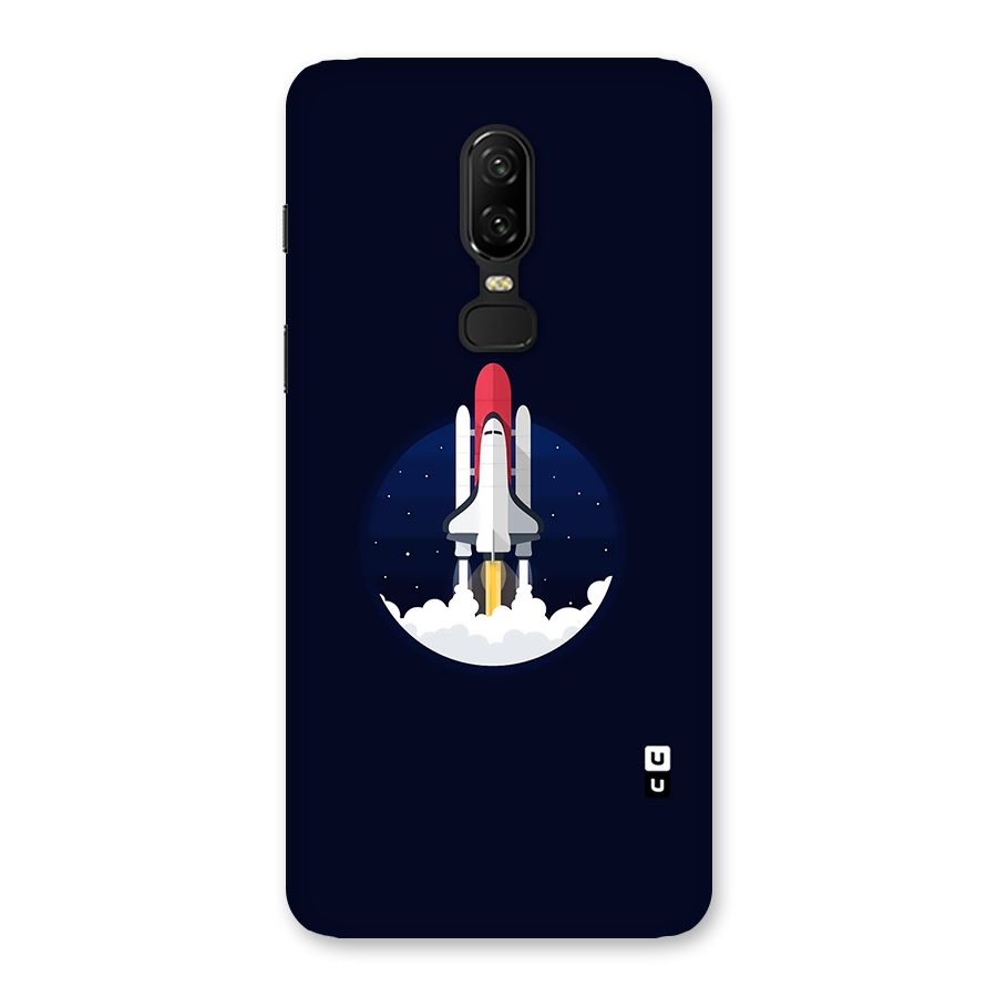 Space Rocket Minimal Back Case for OnePlus 6