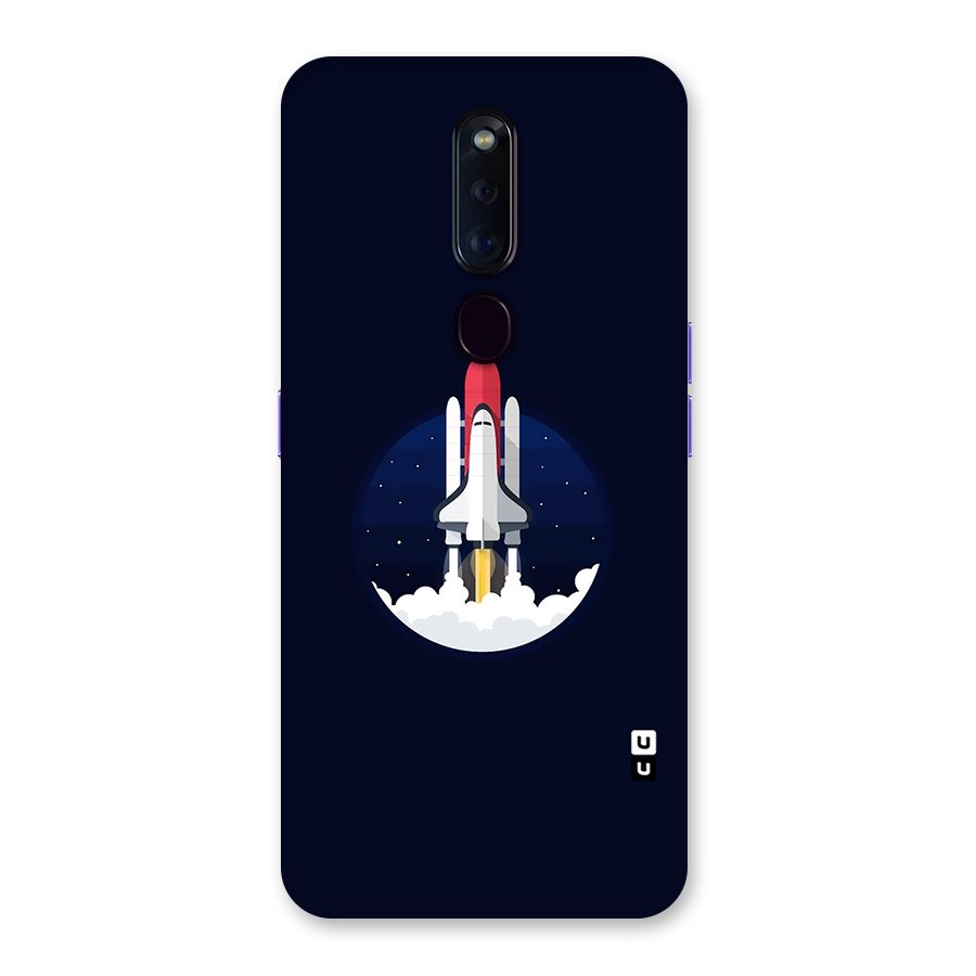 Space Rocket Minimal Back Case for Oppo F11 Pro