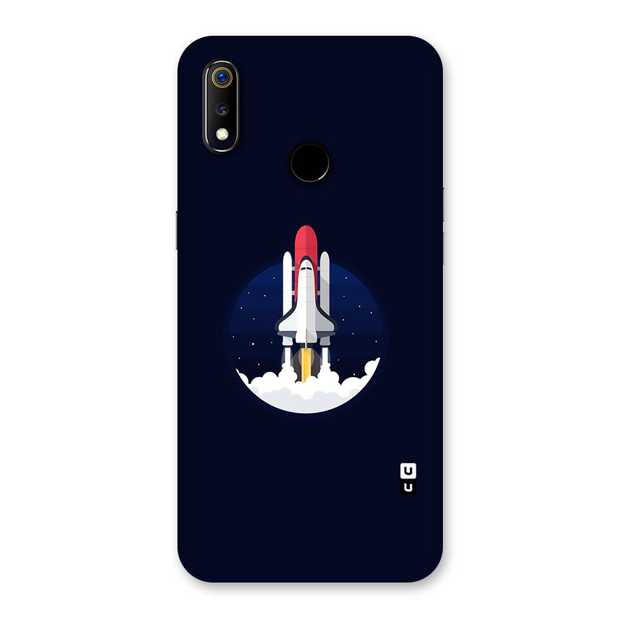 Space Rocket Minimal Back Case for Realme 3