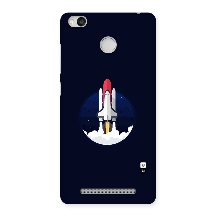 Space Rocket Minimal Back Case for Redmi 3S Prime