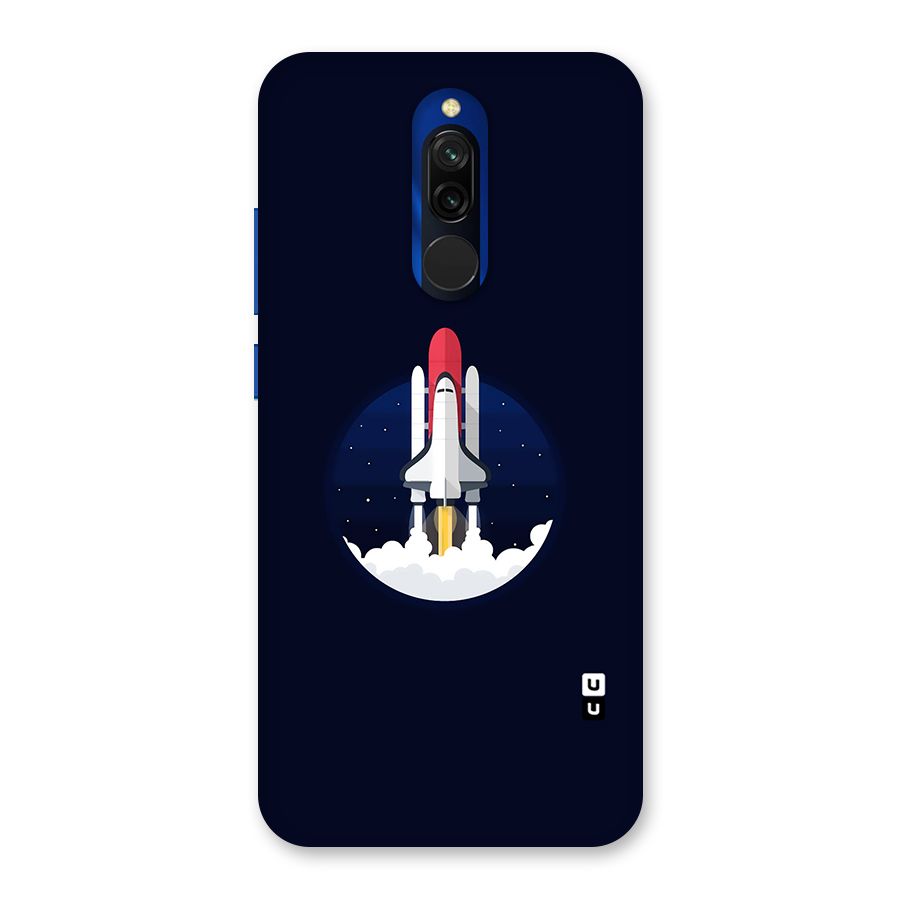 Space Rocket Minimal Back Case for Redmi 8