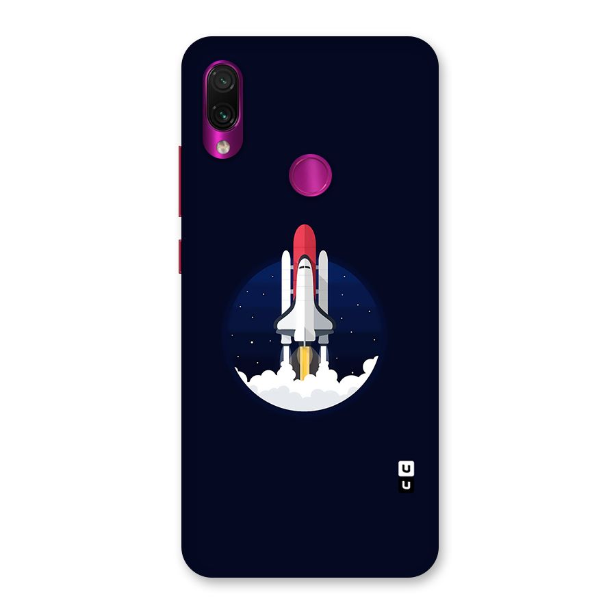 Space Rocket Minimal Back Case for Redmi Note 7 Pro