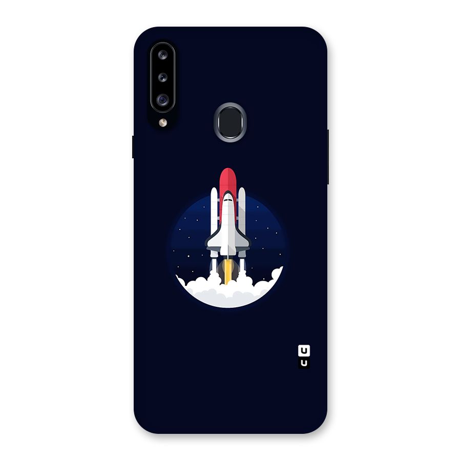Space Rocket Minimal Back Case for Samsung Galaxy A20s