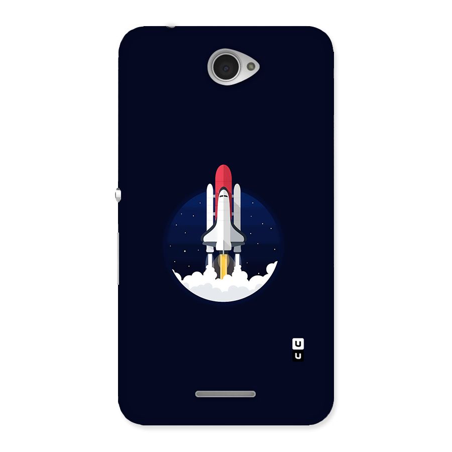 Space Rocket Minimal Back Case for Sony Xperia E4