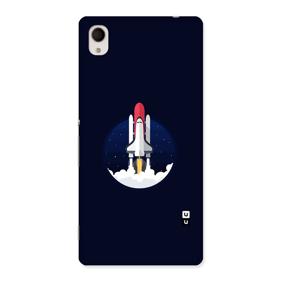 Space Rocket Minimal Back Case for Xperia M4 Aqua